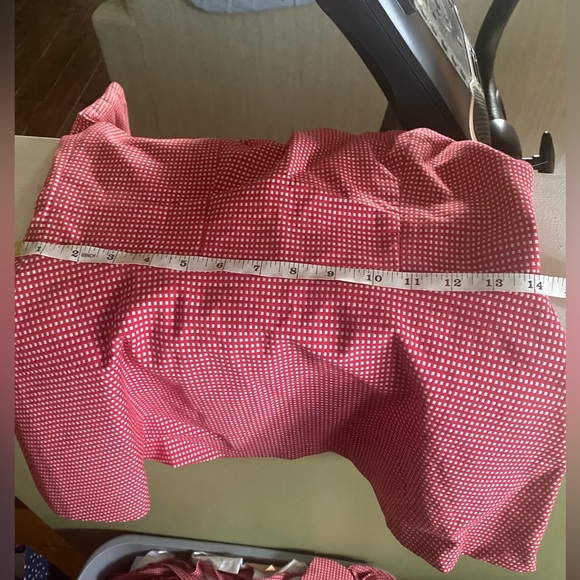 NWT Pearl by Lela Rose Checkered short sleeve poplin combo top Super Stylish - Picture 7 of 9